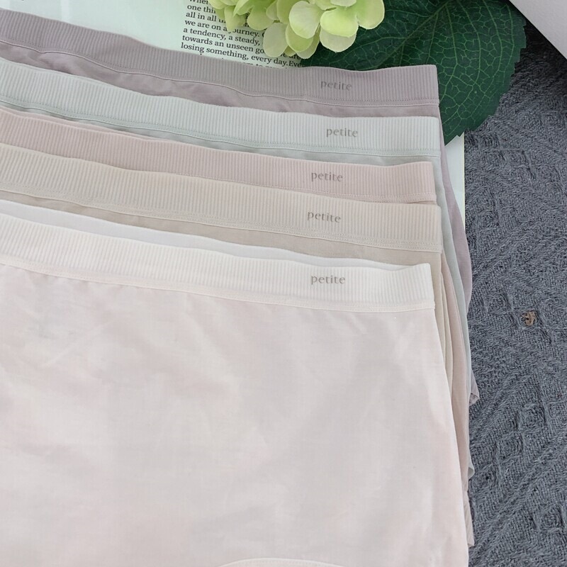 Summer essential 80S ultra-fine fiber modal crotch petite letter mid-waist 5-pack women's briefs