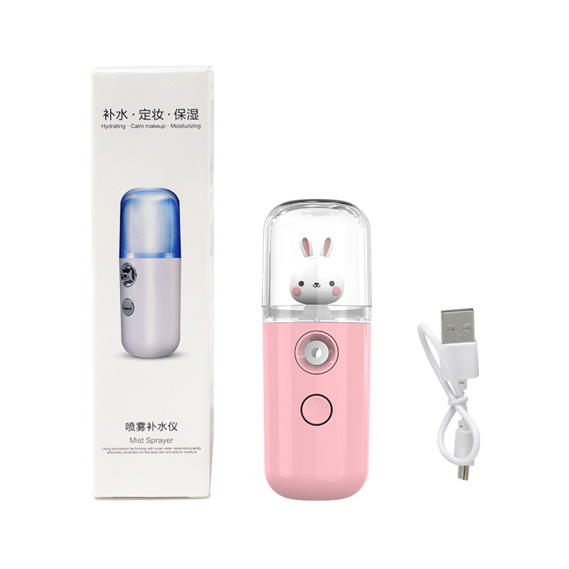 Nano Pulverizador de Bolas Pequeñas, Dispositivo Hidratante Portátil, Humidificador, Vaporizador Facial de Mano, Agua Desinfectante con Ácido Hipocloroso image 36