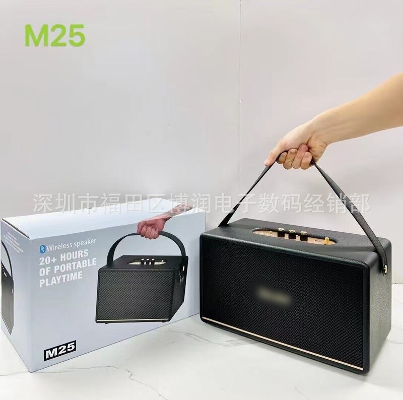 Cross-Border Applicable Marshall Same Model M23 M25 Acton3 Portable Bluetooth Speaker Retro High-Power Home Audio Cross-Border Applicable Marshall Same Model M23 M25 Acton3 Portable Bluetooth Speaker Retro High-Power Home Audio