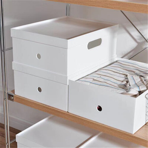 Amazon Japanese-style storage box with wheels, multifunctional, large plastic box, office supplies and miscellaneous storage box