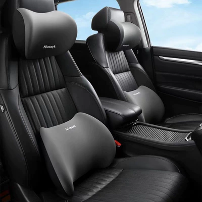 Waist support: car seat, car headrest - space-gray-one-headrest-one-lumbar-support-one-size-fits-all