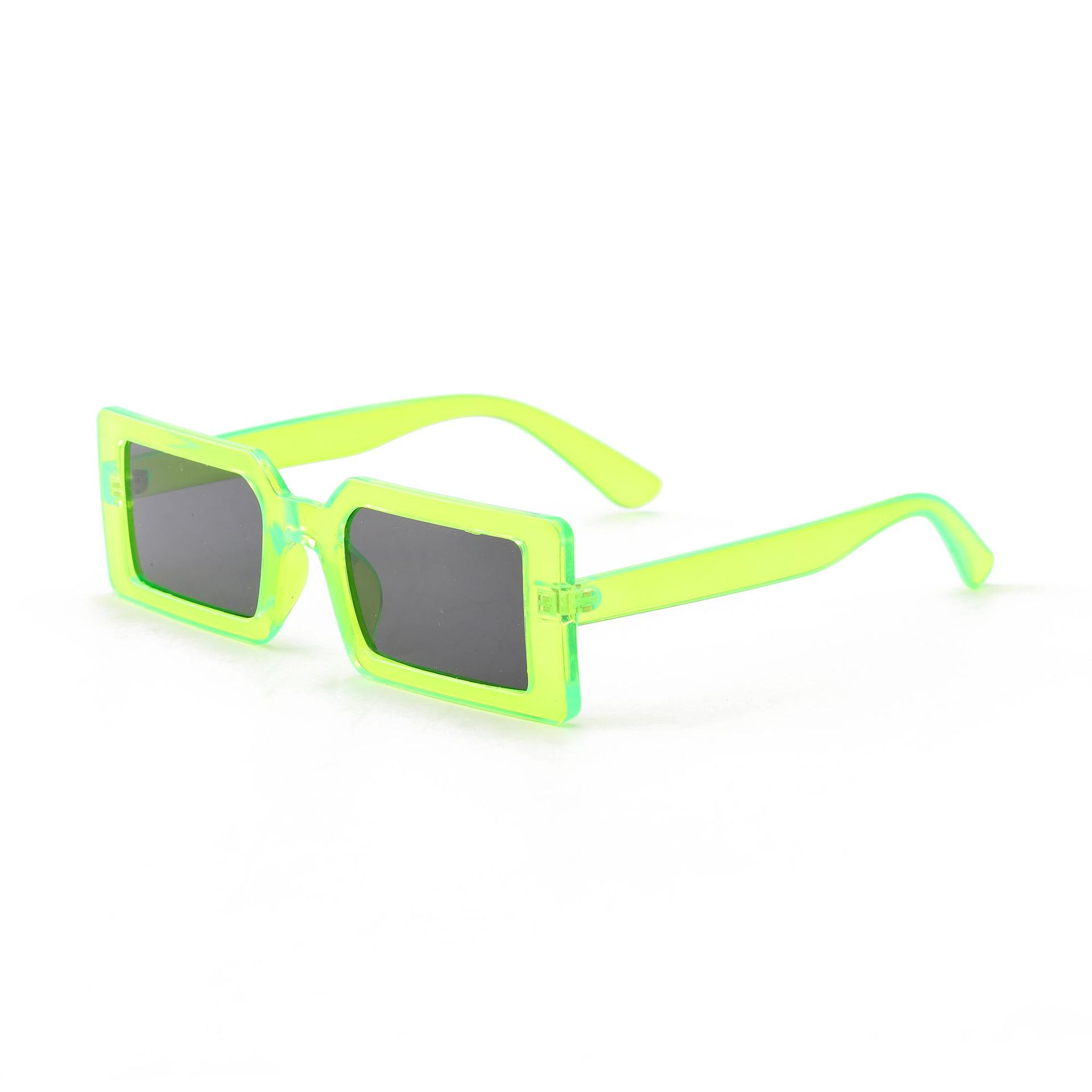 Marco verde fluorescente hoja gris