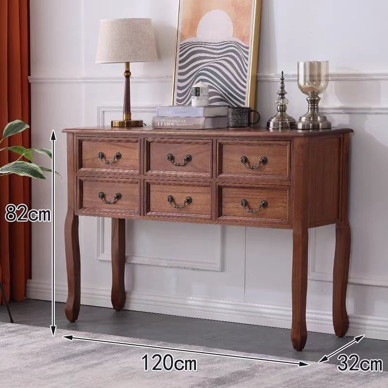 El dormitorio de seis cubos de madera maciza completa estadounidense alberga el armario de cuatro cubos de estilo europeo, el armario del cajón del armario, el porche y la Mesa de comedor.
