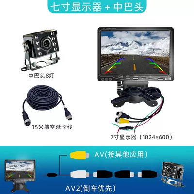 Vehicle-Mounted Monitor Truck Reversing Image: Car display - 7inch-monitor-midbar-head-aviation