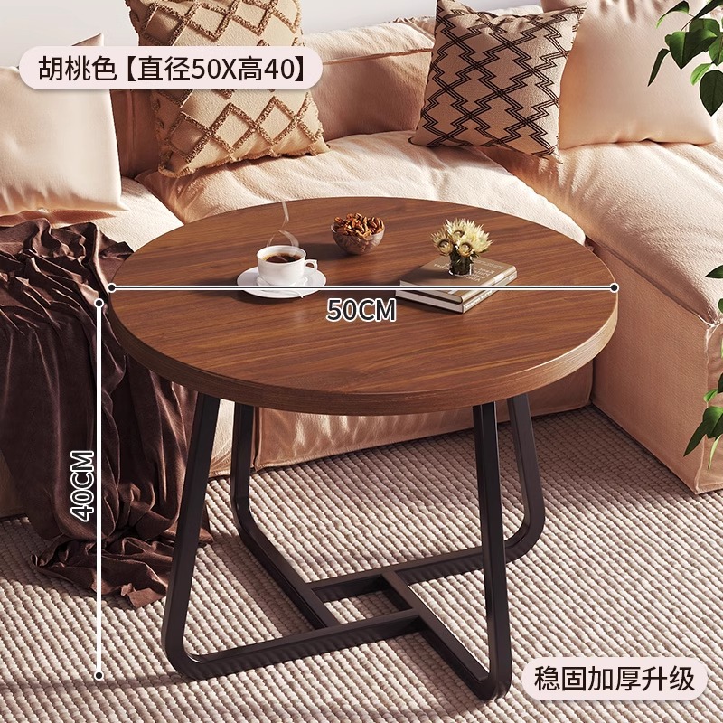 [원형 테이블 플랫 스타일] 월넛 컬러#직경 50cm 높이 40CM