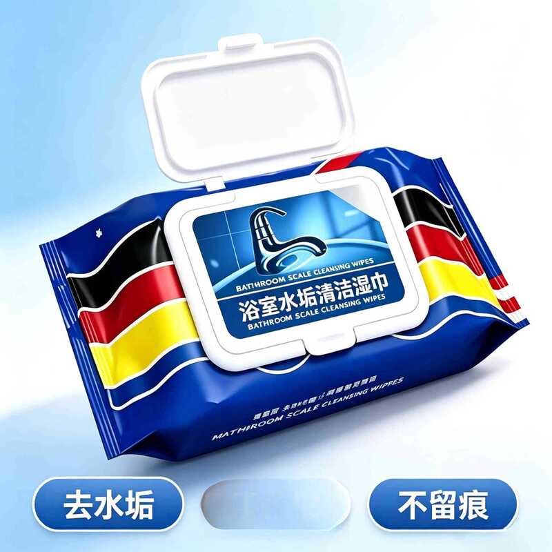 Bathroom wipes for cleaning glass, faucets, and tile stains, multi-purpose cleaning Bathroom wipes for cleaning glass, faucets, and tile stains, multi-purpose cleaning