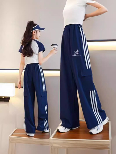 Summer Girls Wide Leg Pants Children's Pants Ice Silk Work Pants 2025 Mosquito-Proof Pants for Older Girls Summer Pants