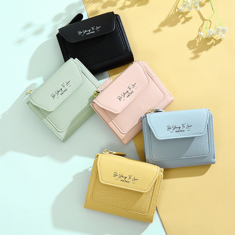 Nueva cartera de las mujeres de costura corta patrón titular de la tarjeta 2023 verano simple transfronteriza monedero fuente fabricante