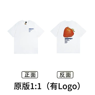 定制源头夏季潮牌斯短袖t恤骰子黑八雪美式基础款情侣装跨境批发
