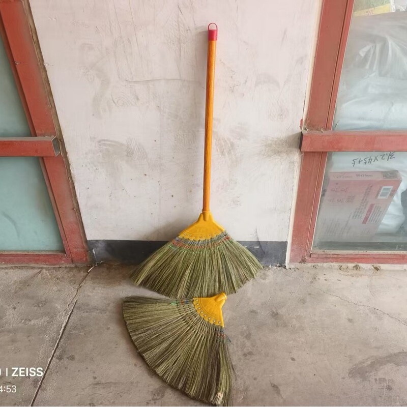 Aomangcao Broom 2025 New Model Household Broom for Sweeping Dust, Single Traditional Soft Bristle Broom, Rural Tool for Cleaning Floors