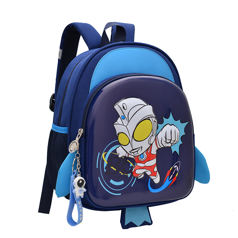 Nuevo jardín de infantes caricatura bebés Ultraman mochila de cáscara dura pequeña mochila de comercio exterior para niños cáscara de huevo mochila pequeña