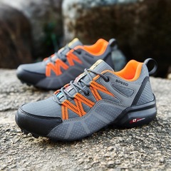Summer new lightweight and breathable men's mesh shoes outdoor sports and leisure mesh shoes men's non-slip physical training hiking shoes