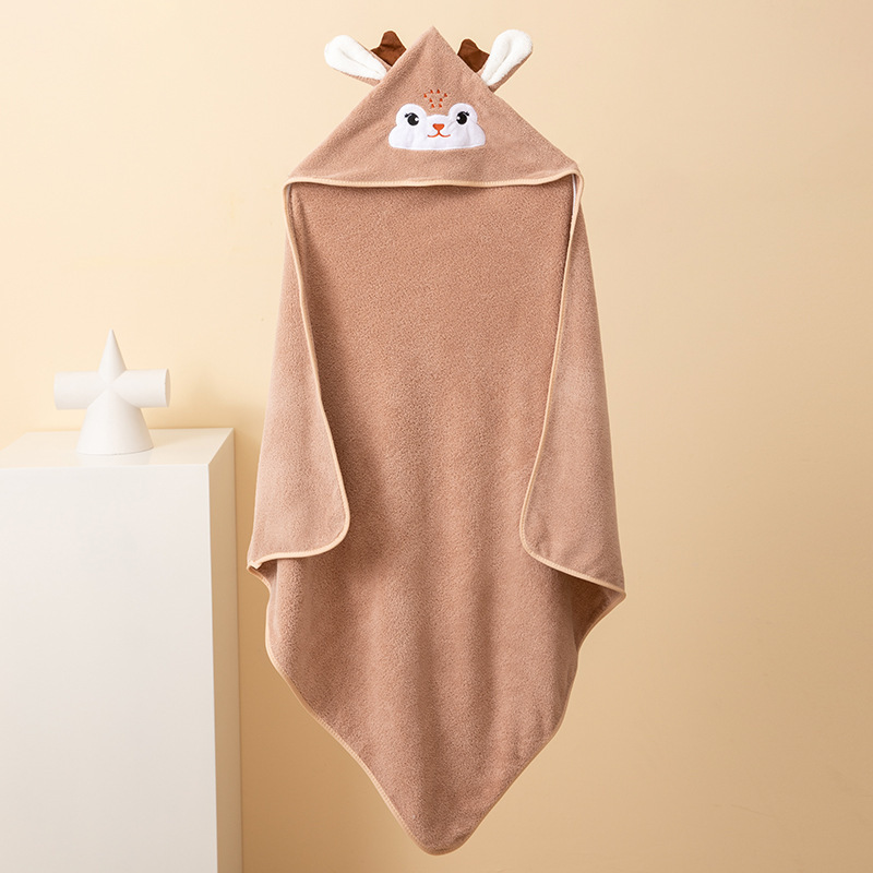 Capa de baño infantil de coral fleece