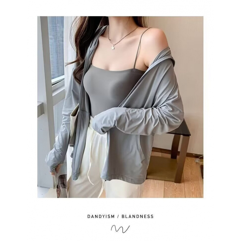 Dropshipping cross-border ice silk sunscreen clothing for women, 2026 new summer model, UV protection, loose and versatile