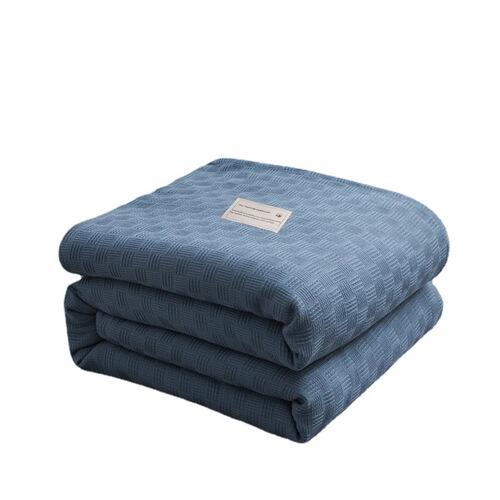 Manufacturer wholesale thickened solid color thread blanket cotton gauze towel quilt pure cotton blanket summer thin air conditioning blanket cover blanket