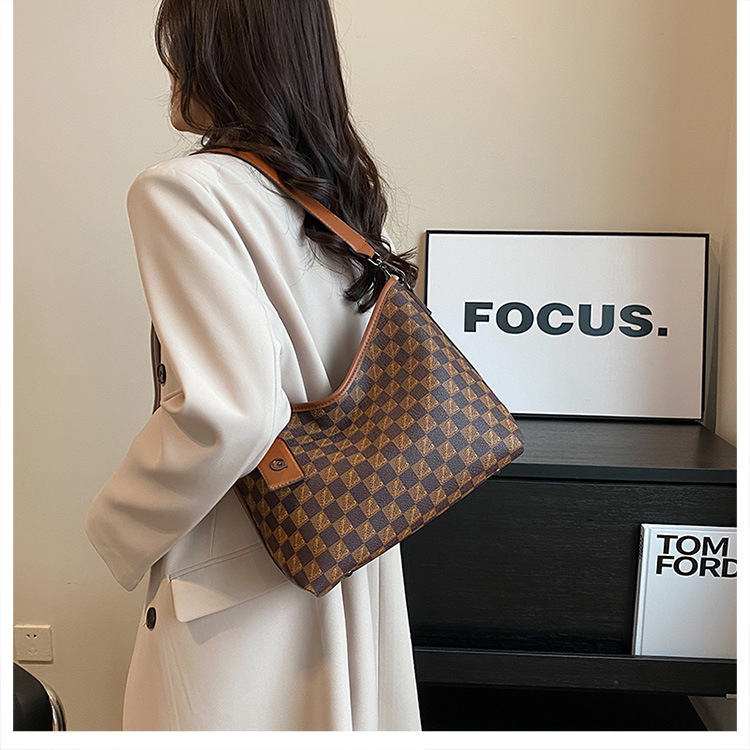 Women's Printed Letter Crossbody Bag, Elegant Small Square Handbag_voghion.com