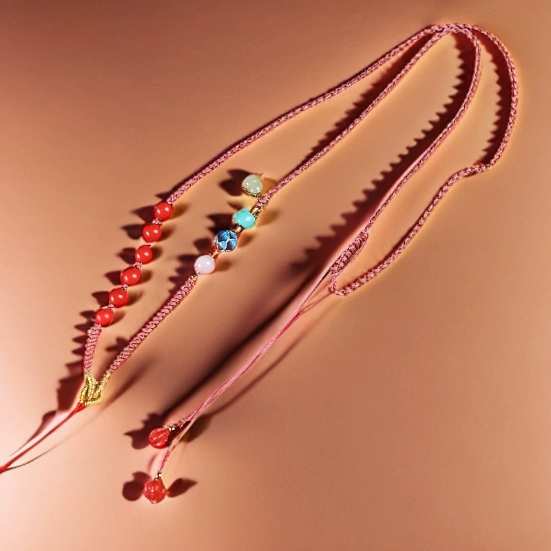 Панно Necklace, подвеска для мужчин и женщин для любимого, индивидуальная, сердцевидная (красная)