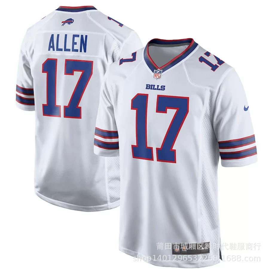 Трансграничные Мужские NFL Американский Ореги Джерси Билл BUFFALO BILLS JERSEYS #17 ALLEN