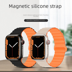 新款適用蘋果手錶錶帶硅膠磁吸appleiwatch迴環反扣錶帶腕帶廠家
