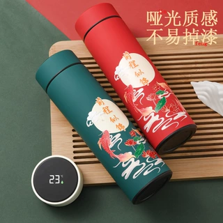 国潮智能304不锈钢保温杯礼品杯子批发茶水分离男女士高颜值水杯