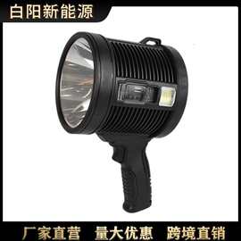 跨境新款探照灯手电筒P50大功率定焦远射带支架户外露营灯便携