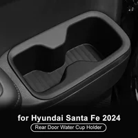 Подходит для 24 моделей Santa Fe, держатель для чашки с водой на боковой двери, амортизирующая крышка для чашки с водой, ограниченный держатель для напитков, ящик для хранения
