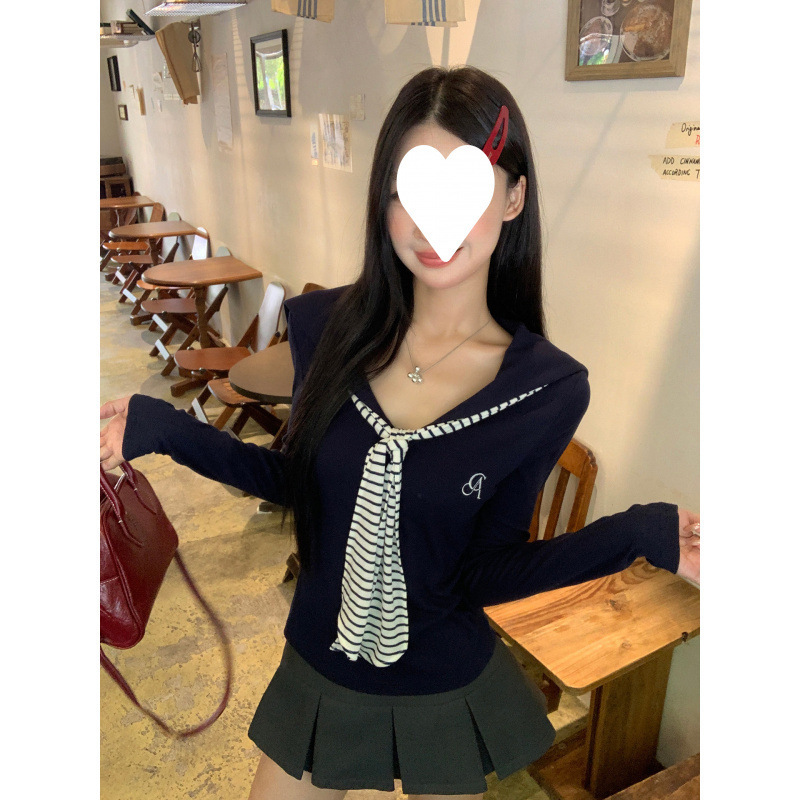 长袖打底衫女2025新款秋季修身T恤高级感巨好看设计感上衣|undefined