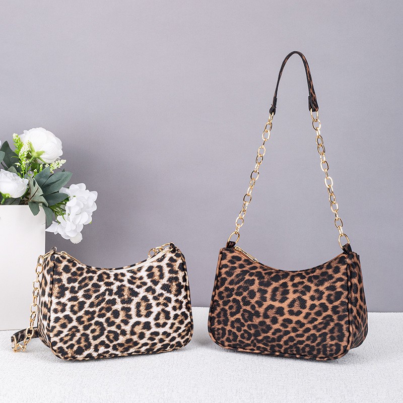 Amazon Premium Quality Leopard Print Crescent Bag for Women 2026 New Fashion Handbag Versatile Shoulder Crossbody Trendy Bag
