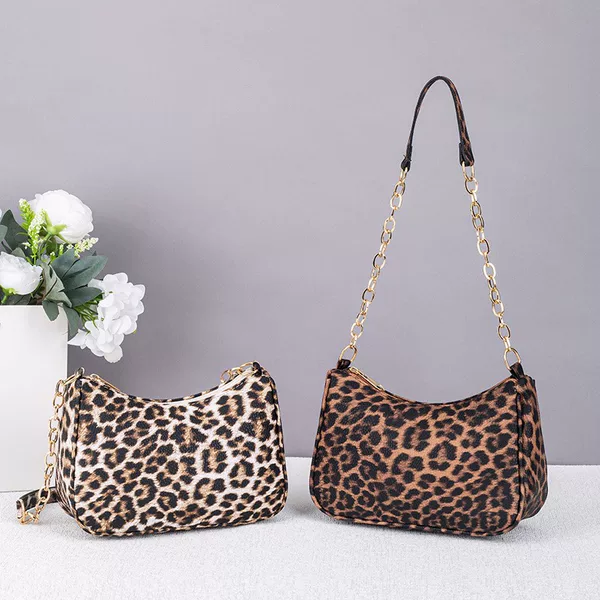 Amazon Premium Quality Leopard Print Crescent Bag for Women 2026 New Fashion Handbag Versatile Shoulder Crossbody Trendy Bag