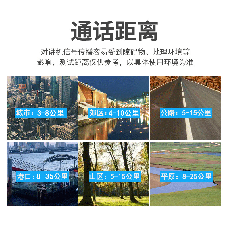 New Walkie-Talkie Outdoor Machine Kilometer Civilian Kilometer High Power Handheld Hotel Construction Site Wholesale