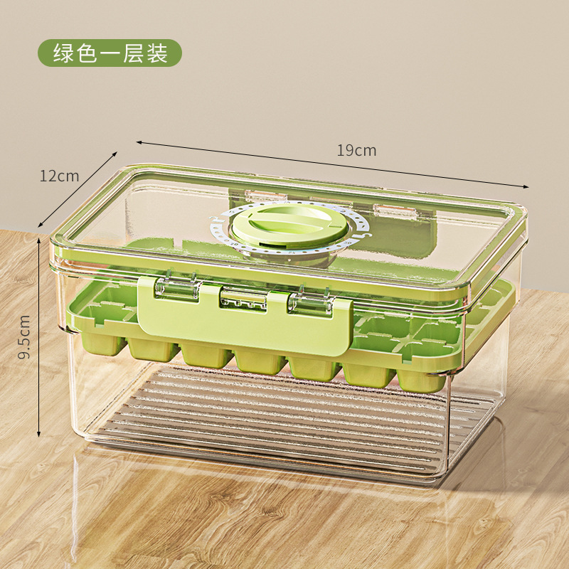 Fabricación de hielo Refrigerador doméstico Cubitos de hielo caseros Caja de hielo Molde de hielo Congelado artefacto de cubitos de hielo de grado alimenticio