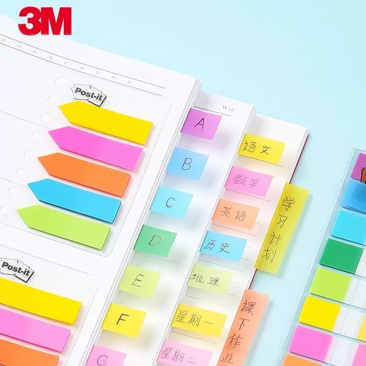3M 신문 스티커 인출 가능 라벨 종이 노트북 표시 페이지 폴더 투명 680-2PK 표시