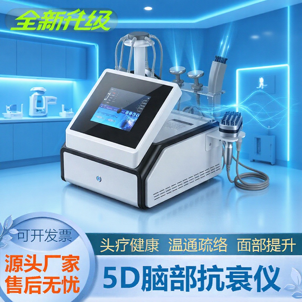 Dopamina 5D magnético antienvejecimiento cuántico instrumento de masaje cerebral de cabeza equipo de belleza antienvejecimiento profesional para el hogar