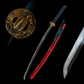 龙泉市高档手工长刀武士日本刀居合长刀外贸刀剑打刀katana未开刃