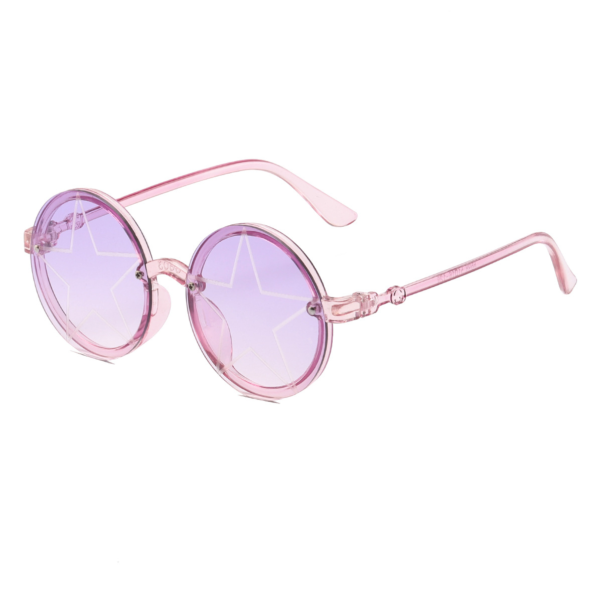 Marco púrpura transparente (estrella de cinco puntas)