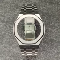 Casi ouGA2100/GA2110/GAB2100 Серебряный корпус из нержавеющей стали с Часы DIY Аксессуары для модификации