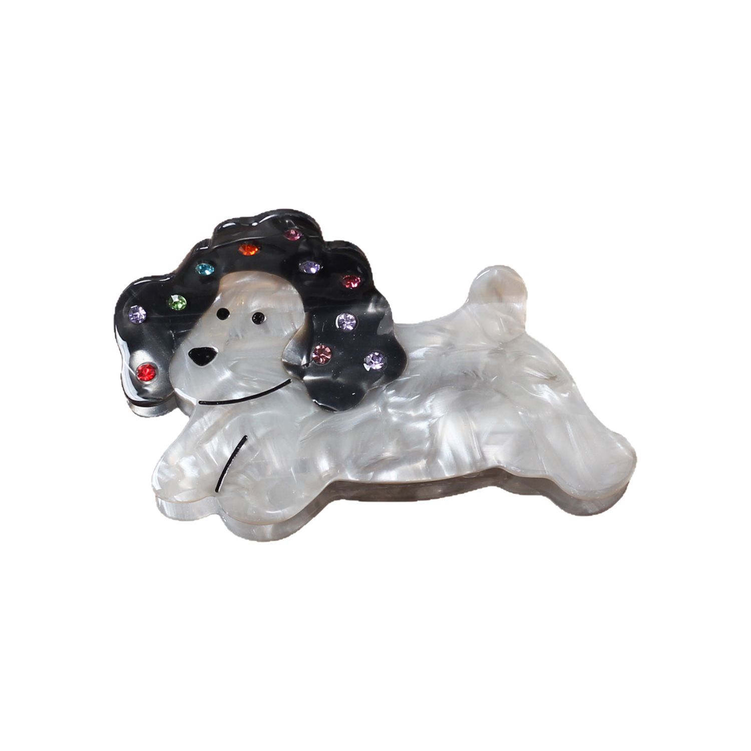 Nuevos clips para el cabello acético de dibujos animados para perros, clips de tiburón de alta calidad, clips de agarre de animales lindos, clips de cabello de niña simple, adornos para el cabello
