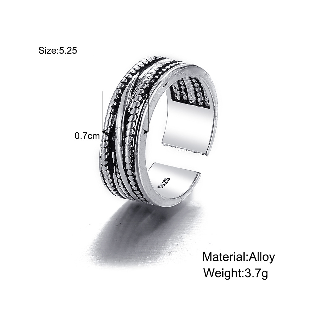 European and American new chain ring creative punk  open index finger ring wholesalepicture5