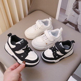 Children's Sneakers 2024 Soft-Soled Lightweight Non-Slip Leather Versatile Sports Casual Shoes for Young and Middle-Aged Children, Cross-Border Exclusive Supply