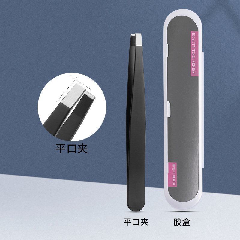 Acero inoxidable negro ceja clip de ceja especial ceja clip de ceja clip de ceja de alta precisión rosa ceja clip de ceja