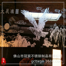 上海鈦金鏡面蝕刻板，電梯門花紋板，廈門不銹鋼電梯蝕刻板