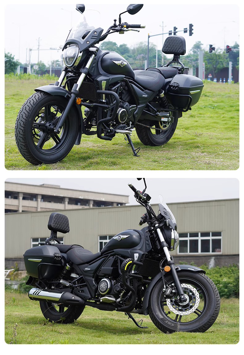 Suitable for Haojue TR300 motorcycle anti-fall bumper protection bar shelf tail rack leather side bag modification