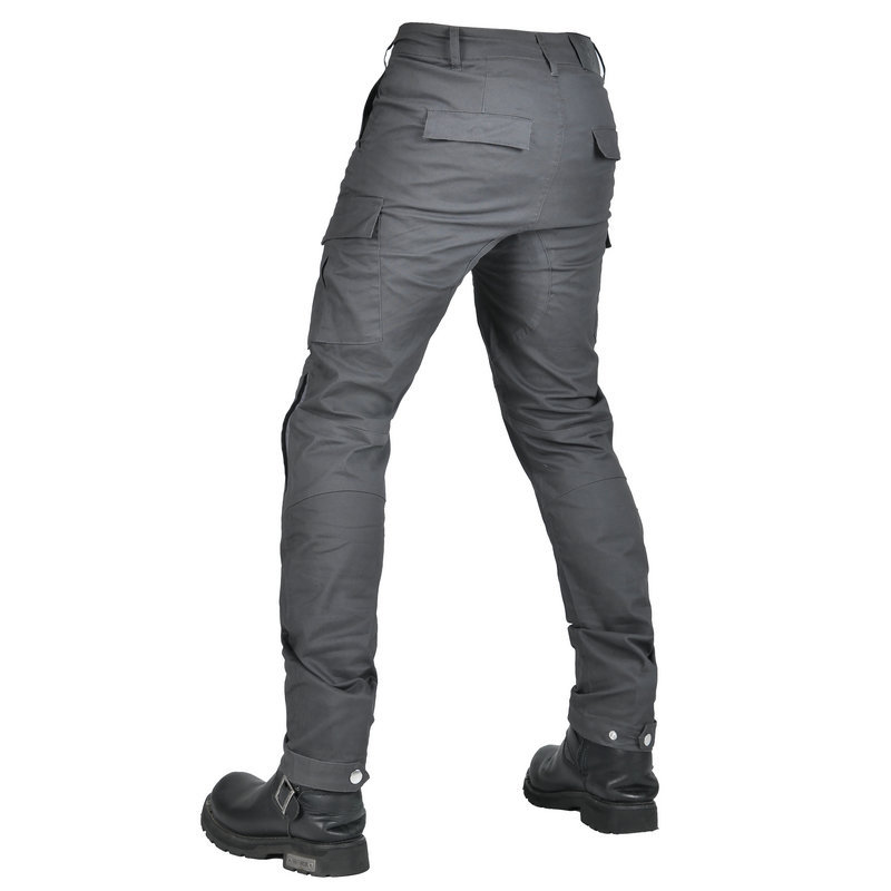 VOLERO motocicleta Four Seasons pantalones de ciclismo resistentes a las caídas pantalones transpirables de cintura alta overoles de motocicleta retro gris pantalones resistentes a las caídas