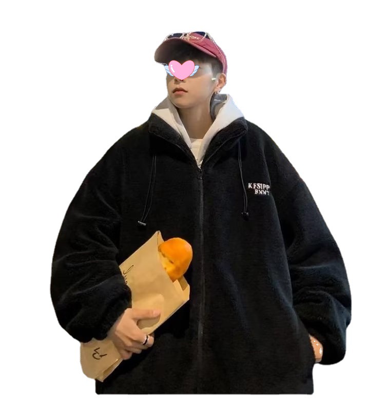 Nuevo color sólido de moda de los hombres de moda cremallera abrigo de algodón acolchado 2023 nuevo collar de pie Moda juvenil Harajuku