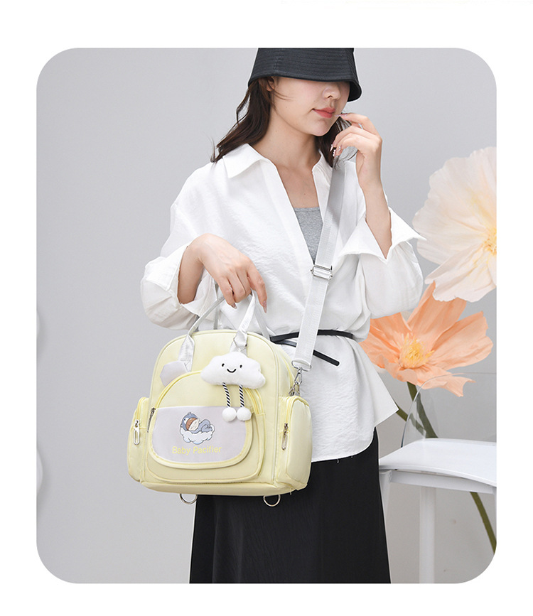 Cartoon lightweight outdoor mommy bag, hand-held backpack, multi-functional outdoor single-shoulder casual and versatile crossbody bag undefined