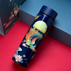 潮保溫杯 數顯溫度杯子實用年會禮品禮盒批發304不鏽鋼智能水杯