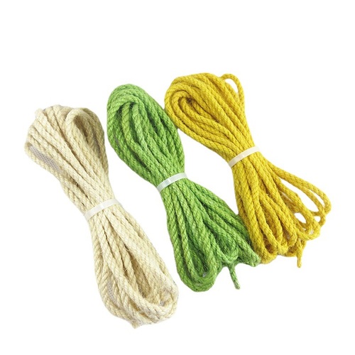 Factory Direct Supply 5mm Colorful Woven Jute Rope Creative Retro Handmade DIY Photo Wall Decoration Rope, Multiple Colors Available