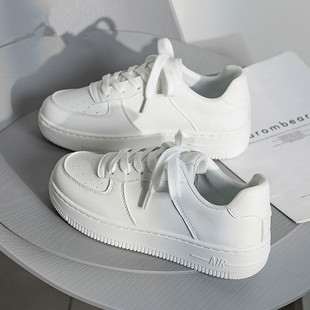 Women's Shoes White Shoes Women's 2024 Spring & Fall New Versatile Niche Ins Trbottomy Shoes Women's Casual Sports Flats Shoes