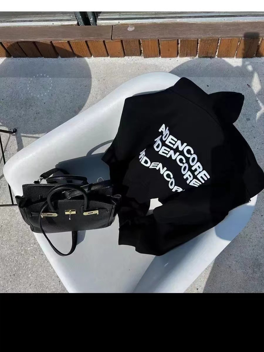 Felpa corta con cappuccio e cerniera, calda e alla moda, autunno inverno 2024, nuova, versatile, ampia, per ragazza calda_voghion.com