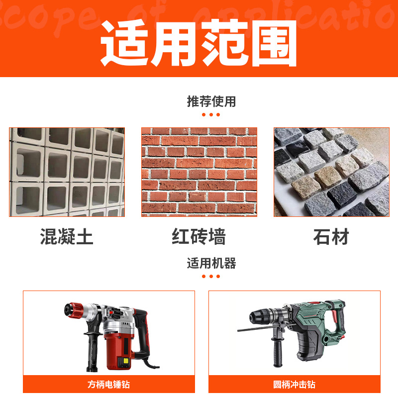 chisel de aleación triangular de cabeza plana chisel de martillo eléctrico ranurado especial de pared de impacto ranurado cabeza de pala